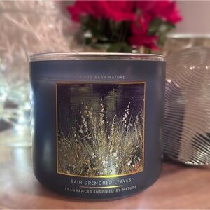 Original Bath & Body Works 3-Wick Candle Rain Drenched Leaves Fragrance